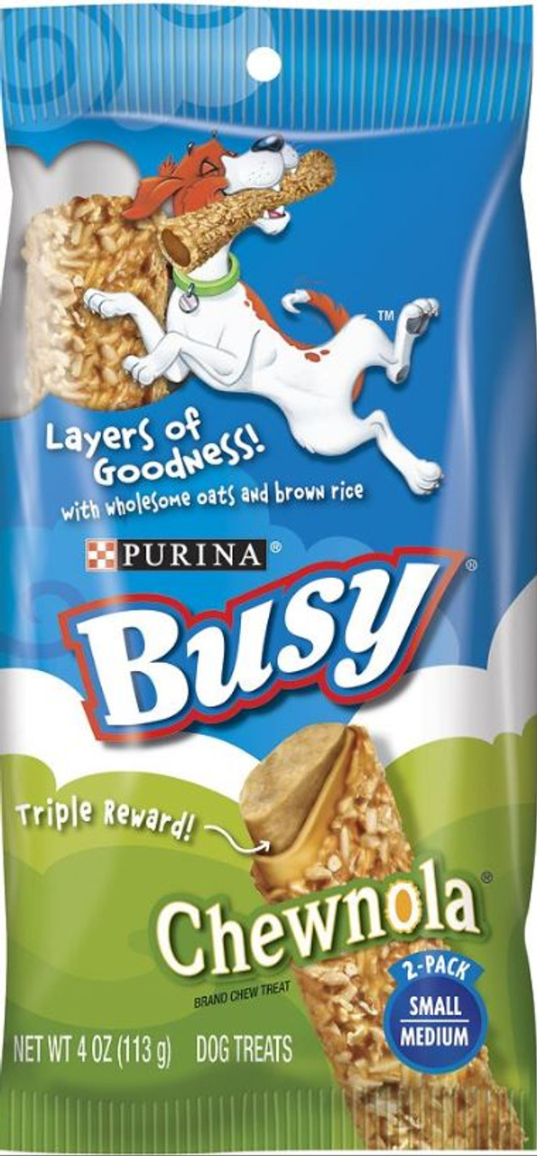 Purina Busy Bones Chewnola Triple Reward Small/Medium Dog Treats 4oz