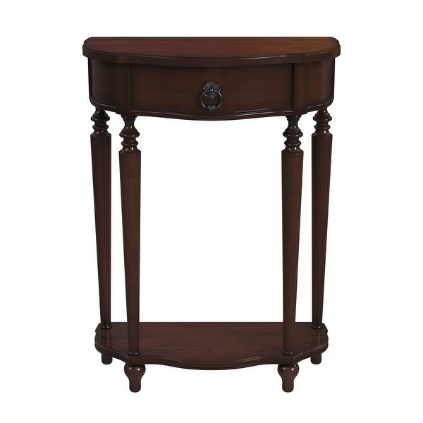 Ashby Demilune Console Table with Storage