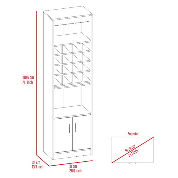 Capistrano 7 Shelf 4 Door 2 piece Living Room Set ...