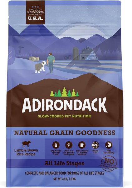 Adirondack Lamb and Brown Rice Recipe Dog Food