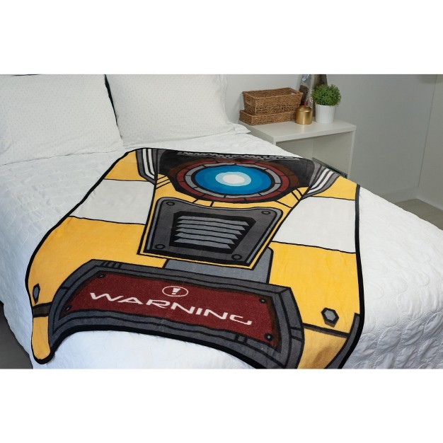 Just Funky Borderlands Claptrap Fleece Throw Blanket 45 X 60 inches