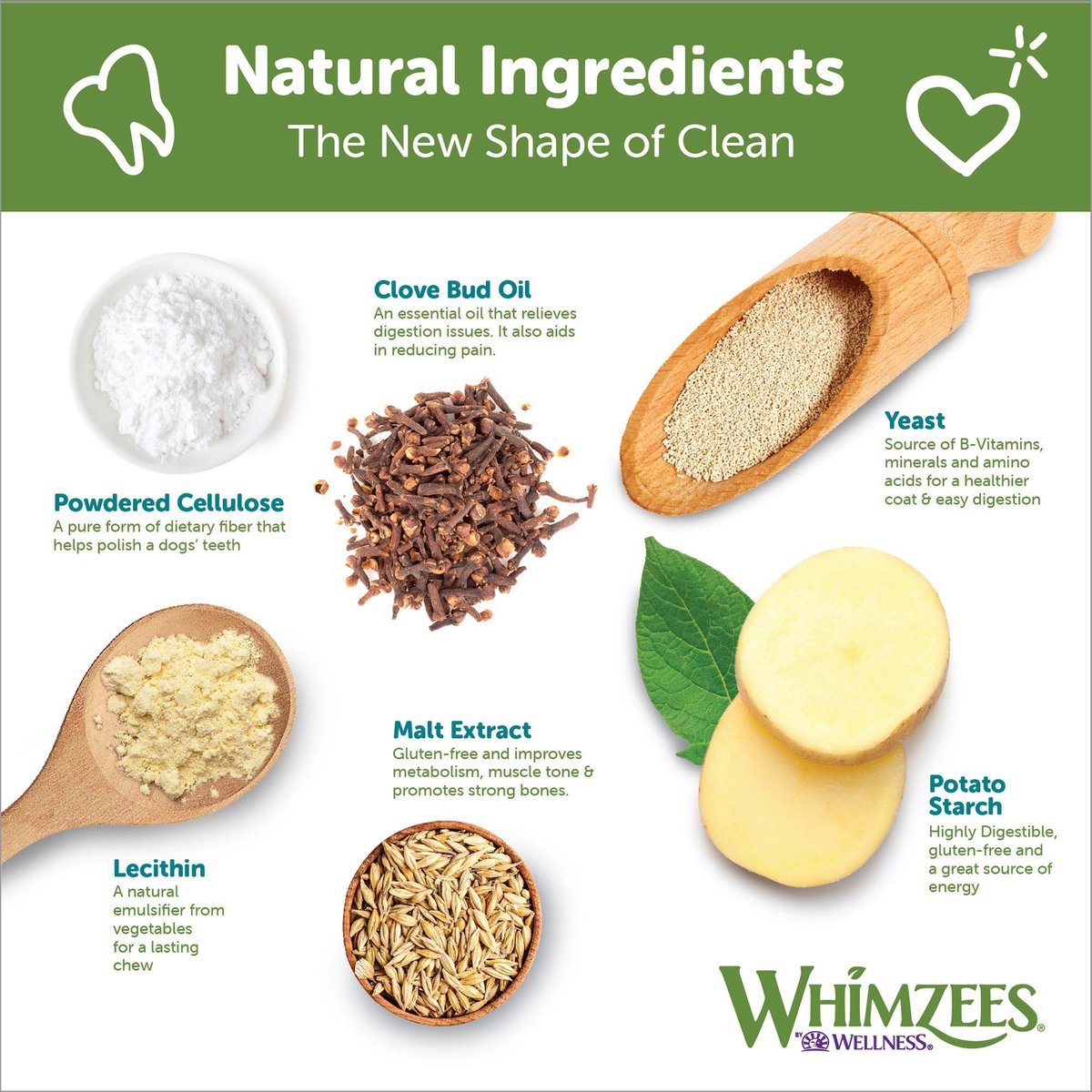 WHIMZEES Veggie Sausage Grain-Free Dental Dog Treats