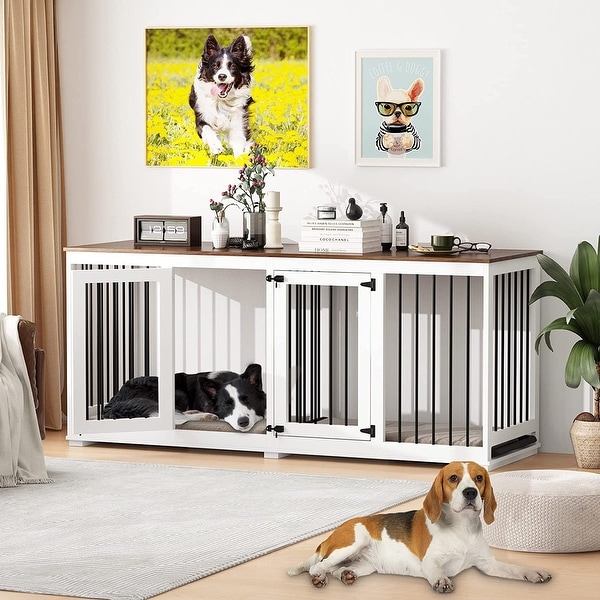 Large Dog Crate Furniture， 71