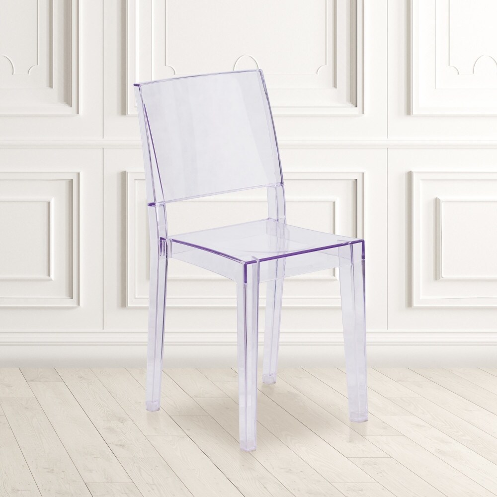 Transparent Stacking Side Chair   Armless Side Chair   Resin Stack Chair