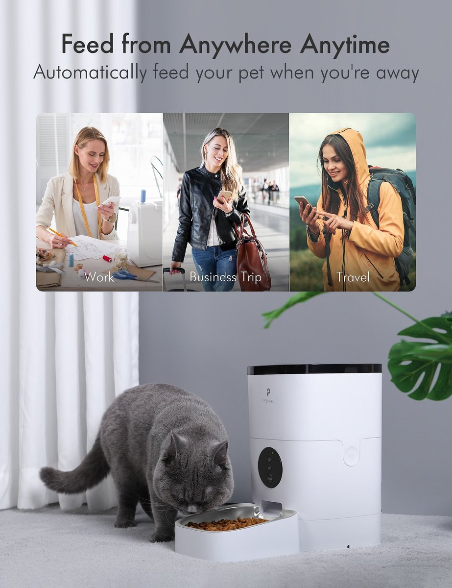 Petlibro WIFI Automatic Dog and Cat Feeder， 4-L