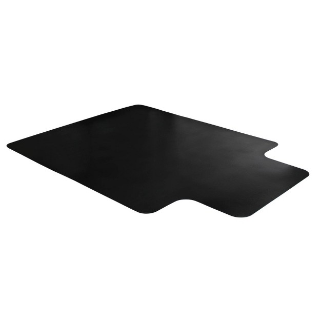 Vinyl Chair Mat For Hard Floors Lipped Black Floortex