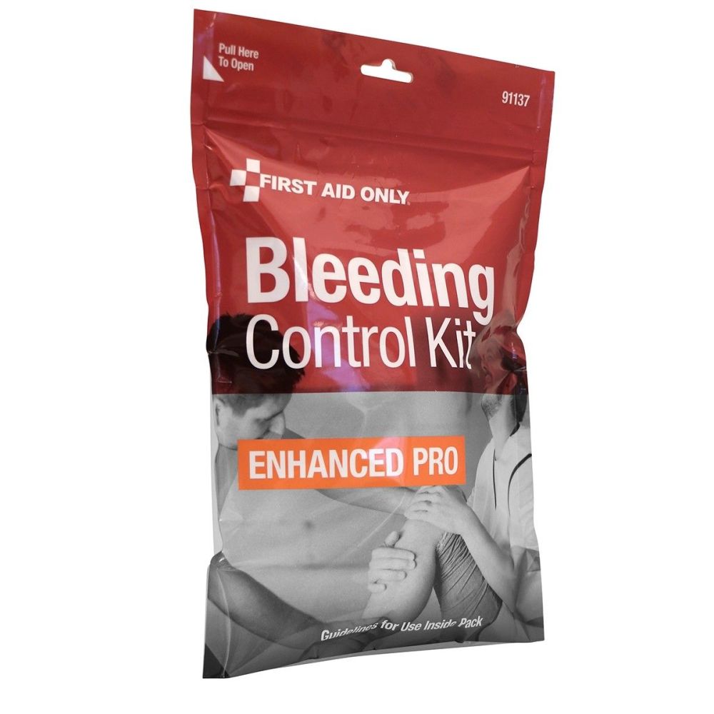 First Aid Only Enhanced Pro Bleeding Control Kit ;