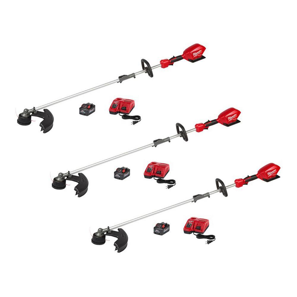 MW M18 FUEL 18V Lithium-Ion Brushless Cordless QUIK-LOK String Trimmer Kit with Three 8.0 Ah Batteries (3-Tool) 2825-21ST-2825-21ST-2825-21ST