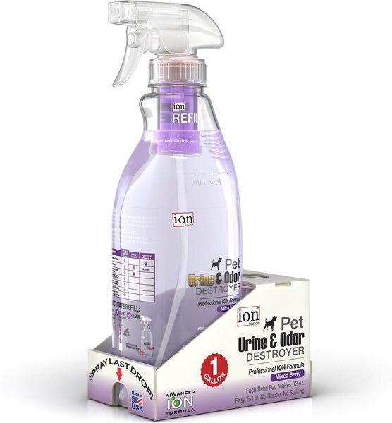 Ion Fusion Professional ION Formula Mixed Berry Pet Urine and Odor Destroyer， 1-gal bottle