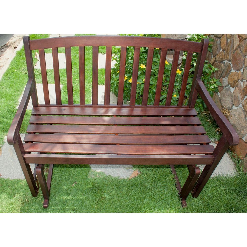 Roseland Acacia Hardwood Glider Bench by Havenside Home