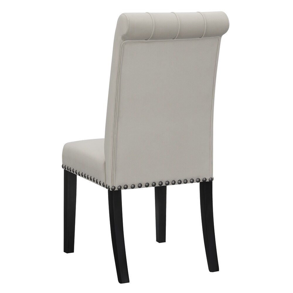 Nantucket Upholstered Tufted Back Dining Chairs (Set of 6)