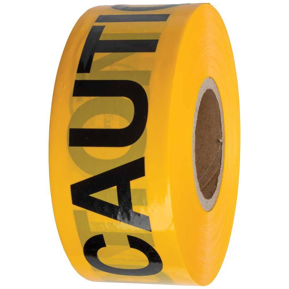 Klein Tools 3 in. x 1000 ft. Caution Tape 58001