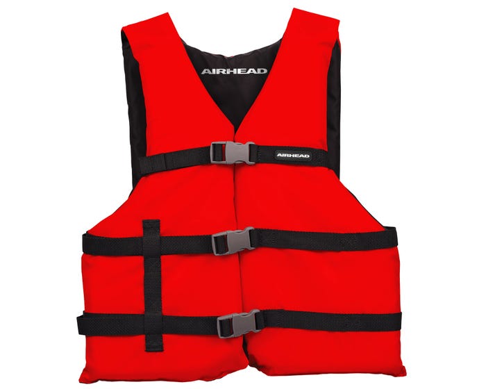 Airhead General Purpose Life Vest， Red， Super L - 30002-16-A-RD-RK