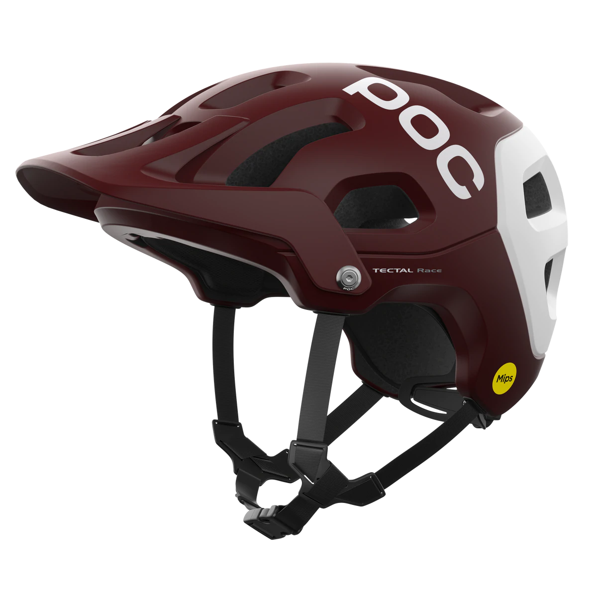 POC Tectal Race MIPS MTB Helmet - Garnet Red-Hydrogen White Matt