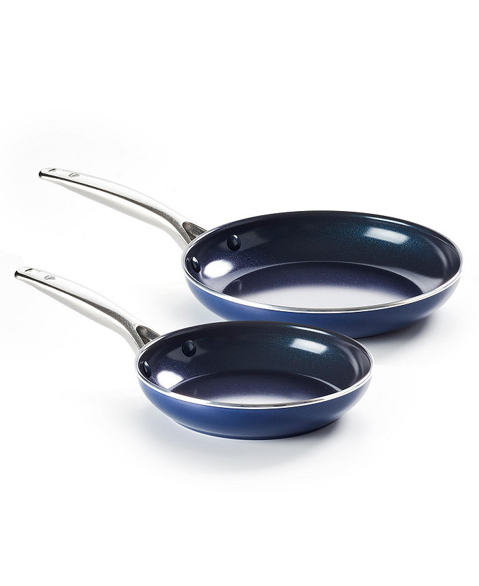 Blue Diamond Diamond-Infused 9.5 and 11 Frying Pan Set.