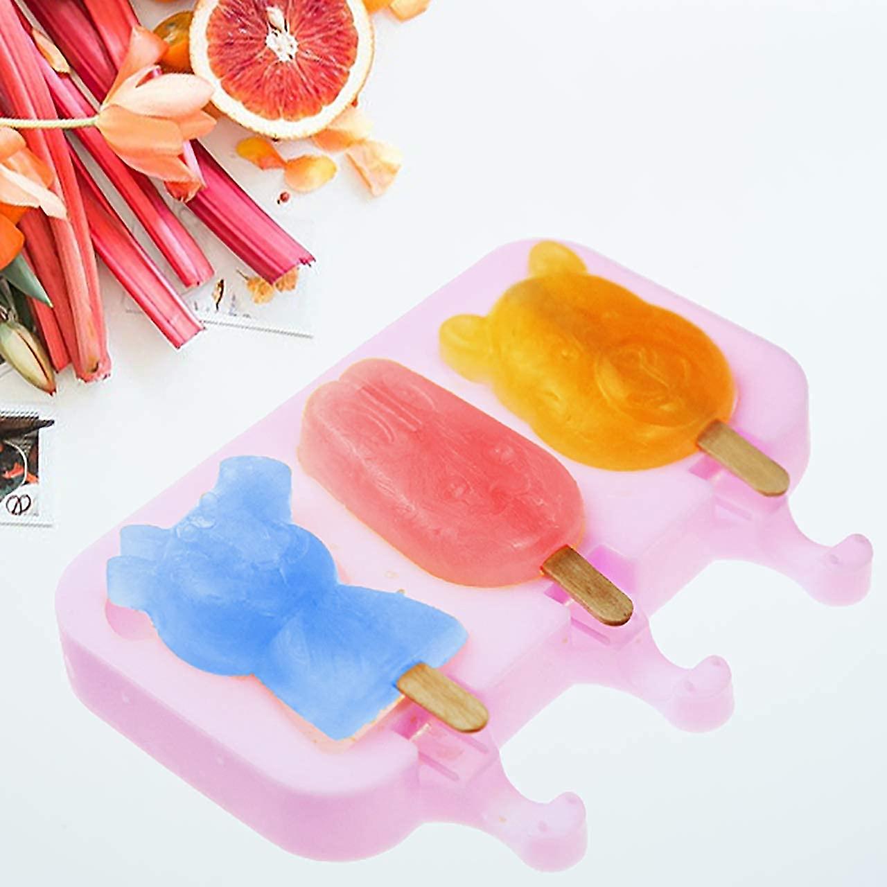 Godealio Popsicle Molds Bpa Free， Cute Shape， Food-grade Silicone， Bpa-free And Safe Popsicle Molds With 50 Wooden Sticks