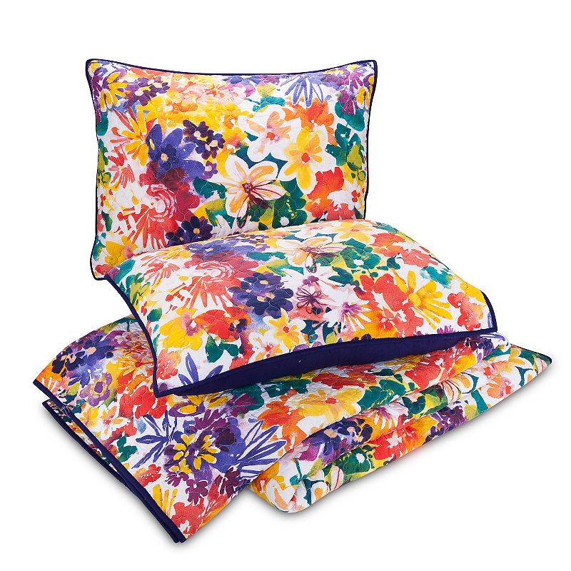 Makers Collective Creative Ingrid Garden In Bloom Quilt Set with Shams