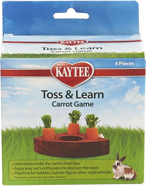 Kaytee Toss and Learn Carrot Game Small Pet Toy