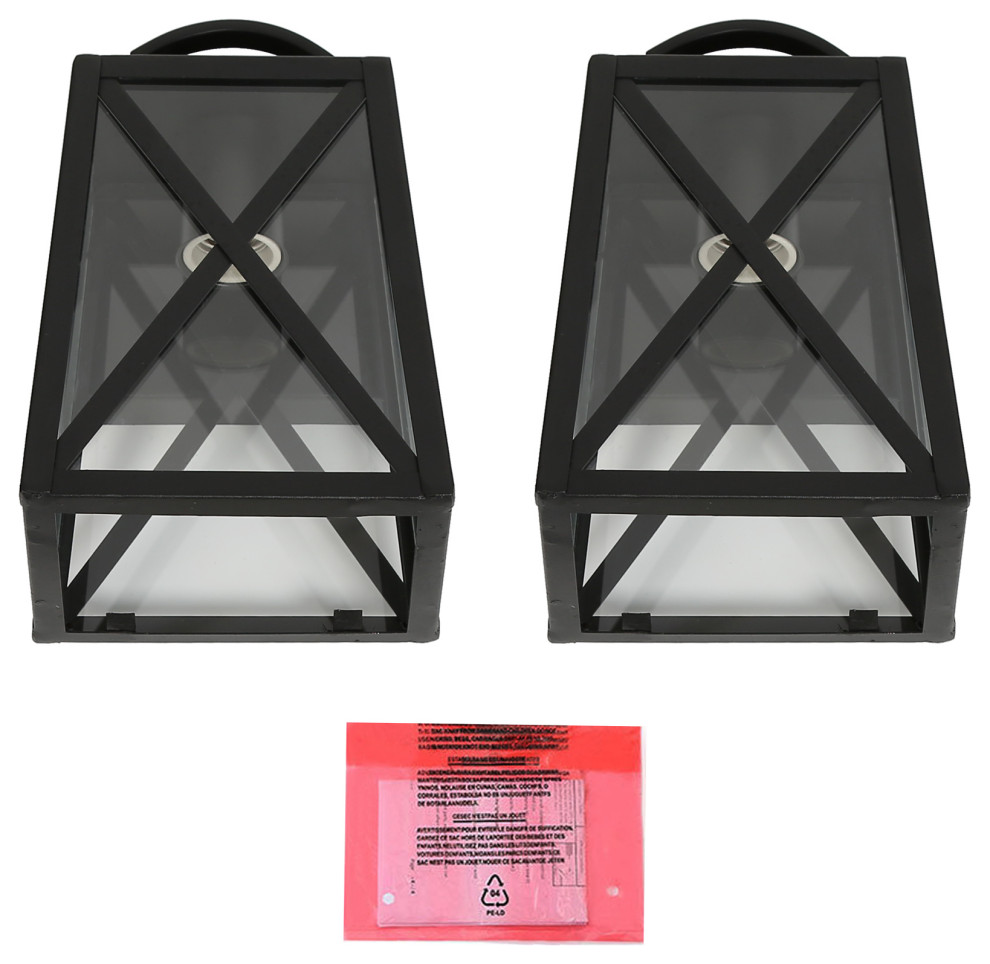 LNC Modern 1 Light Black Cage Outdoor Wall Light   Transitional   Outdoor Wall Lights And Sconces   by LNC  Houzz