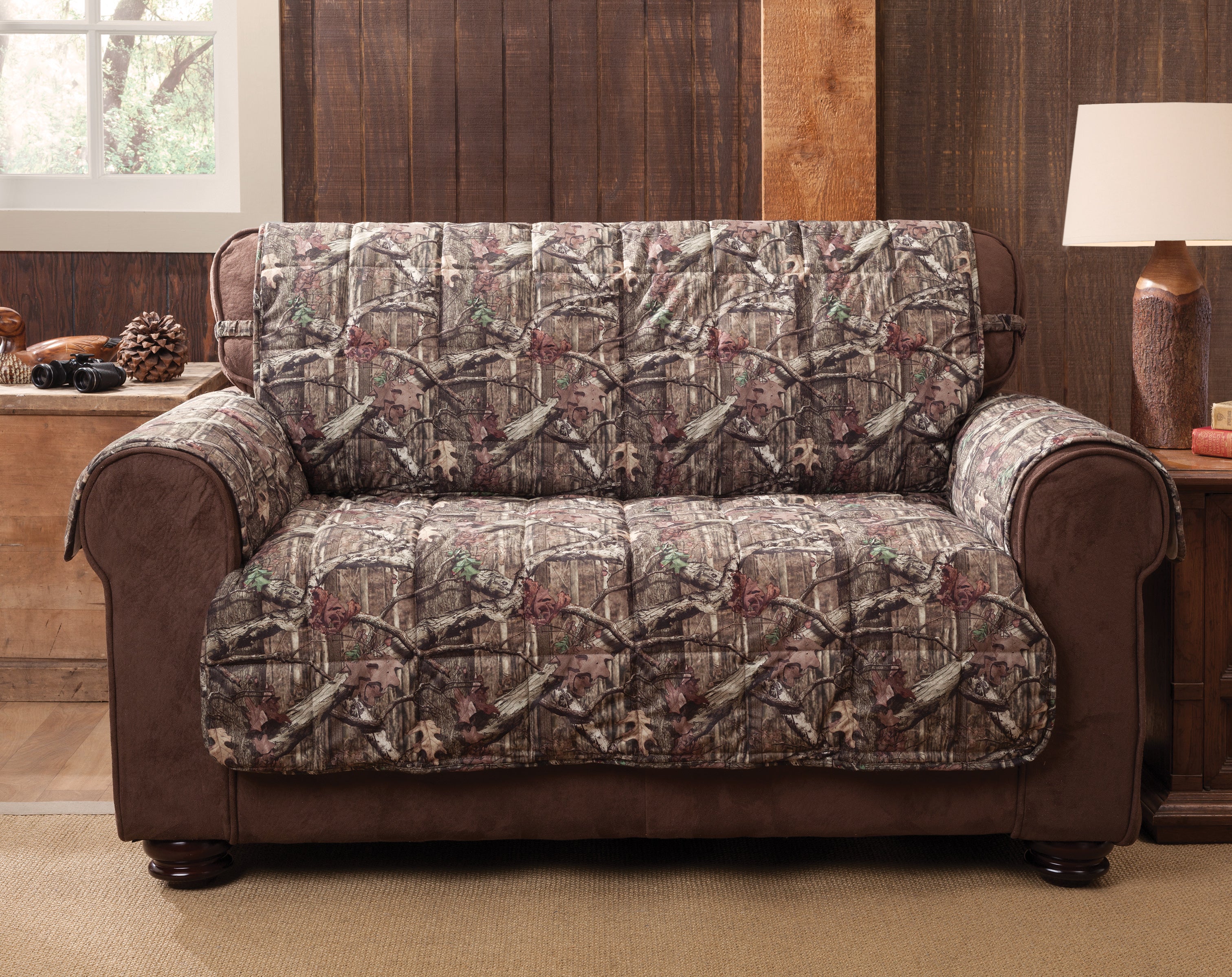 Mossy Oak Camouflage Polyester Sofa Slipcover, Multi-color