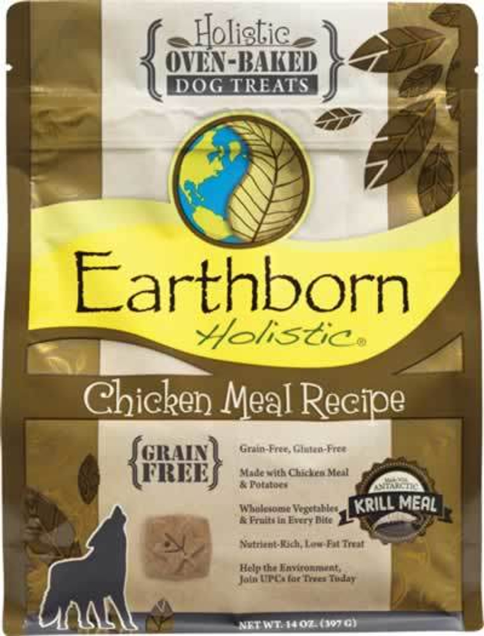 Earthborn Holistic Chicken Grain Free Oven Baked Dog Biscuits 14 Ounces