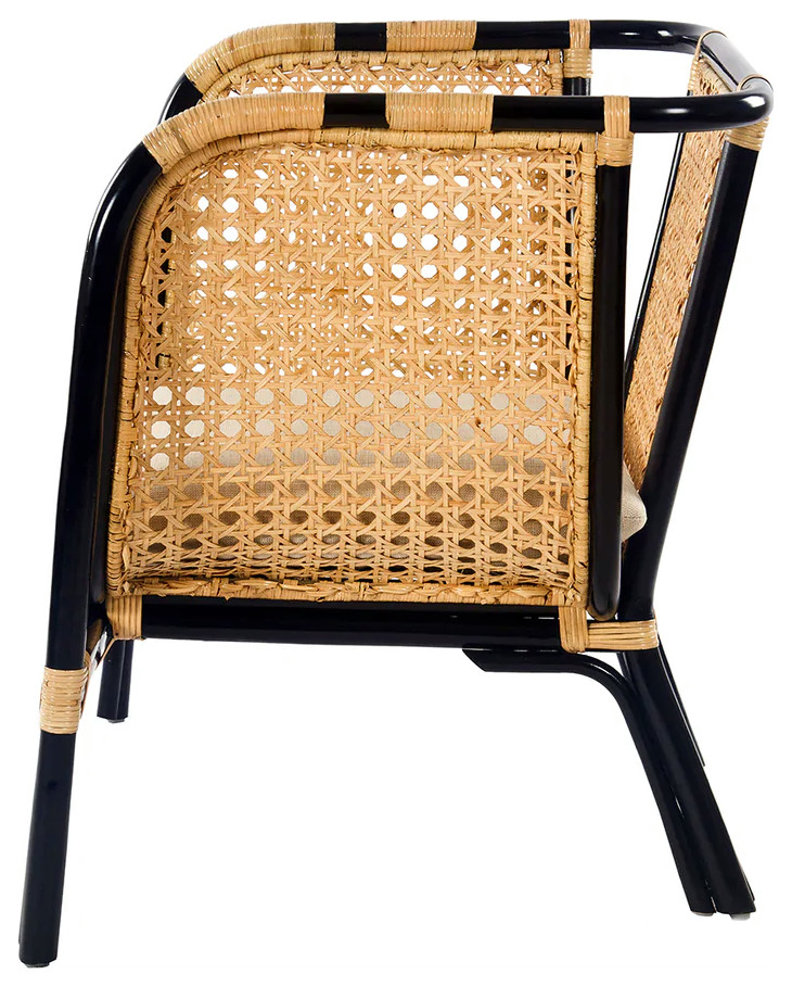 Matthew Izzo Home Quay Rattan Lounge Chair   Tropical   Armchairs And Accent Chairs   by Matthew Izzo  Houzz