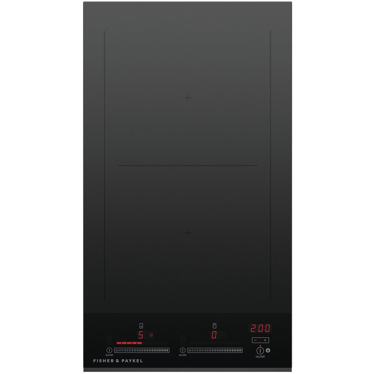 Fisher & Paykel 12-inch Built-in Electric Induction Cooktop with 2 Cooking Zones CI122DTB4