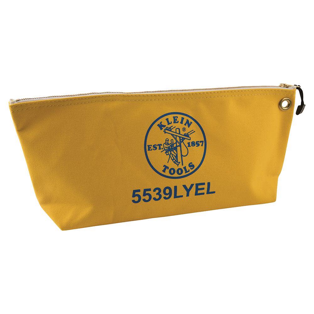 Canvas Tool Bag with Zipper， Yellow