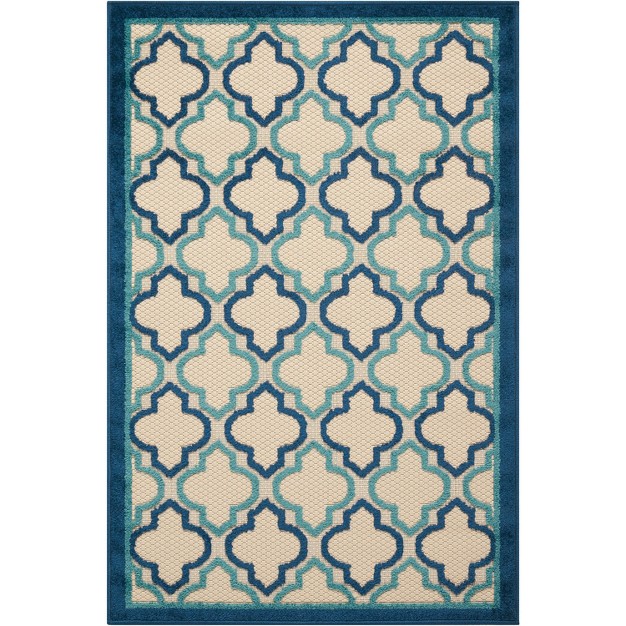 Nourison Aloha Moroccan Trellis Outdoor Area Rug