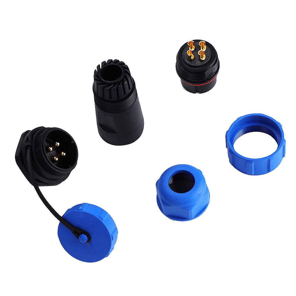 Ip68 Sp21 4pin Waterproof Plastic Aviation Plug Socket Connector (4pin)