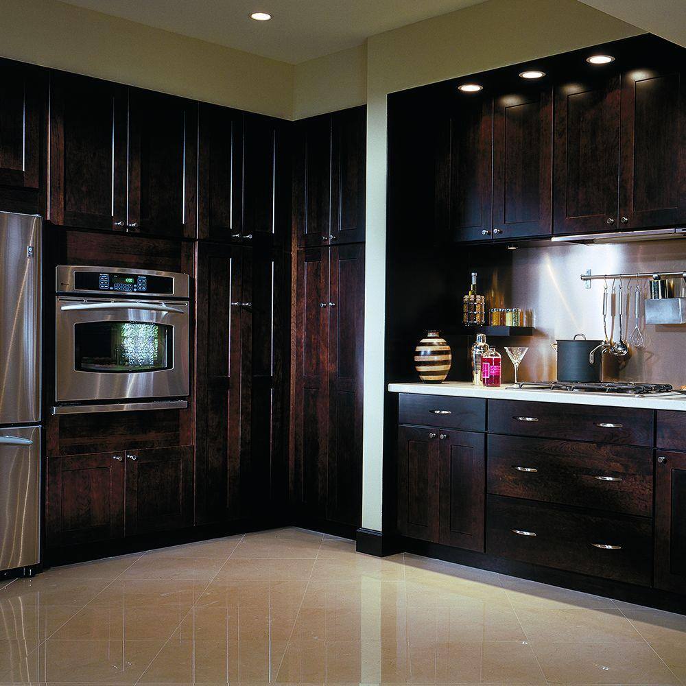 Eden 14 12 x 14 12 in. Cabinet Door Sample in Cherry Chocolate 772515399381