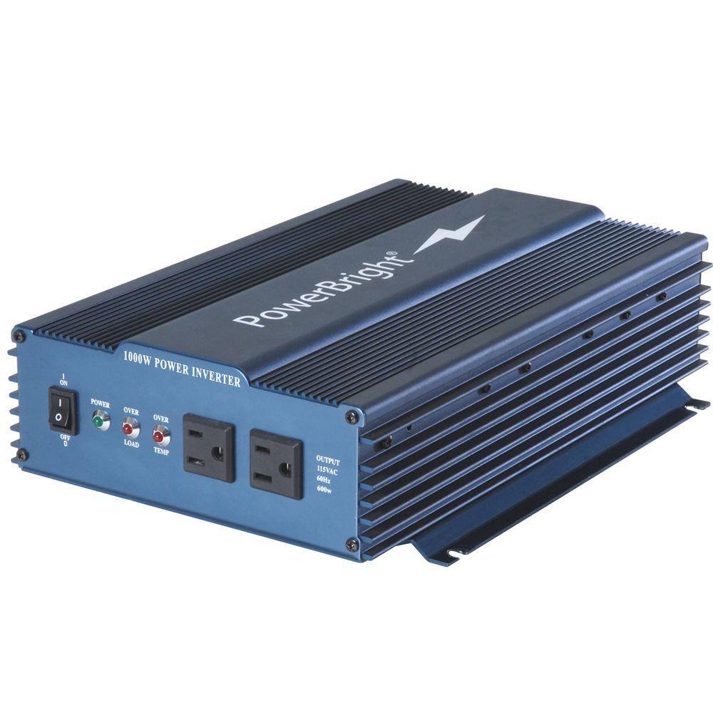 Power Bright 12-Volt DC to AC 1000 Pure Sine Inverter APS1000-12