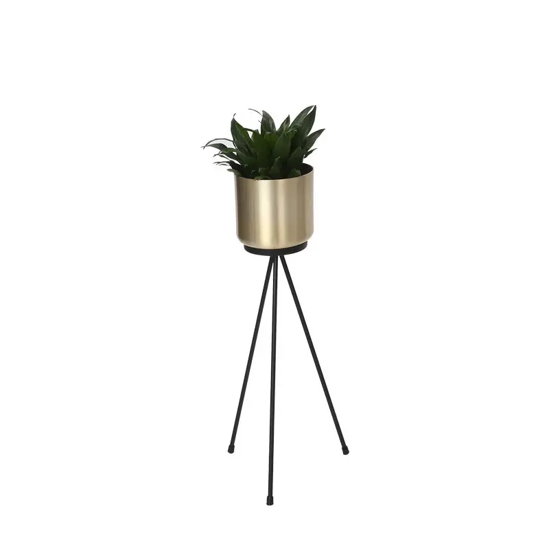 Home simple 3 layer foldable balcony Flower Stand Potted Plant Stand of metal planters