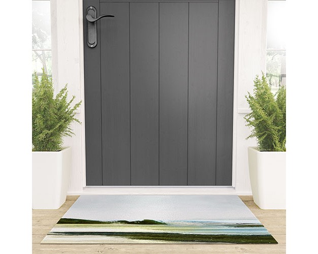 Dan Hobday Art Padstow Welcome Mat society6