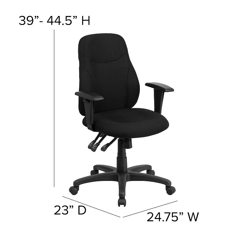 Flash Furniture Brandy Mid-Back Swivel Ergonomic Task Office Chair