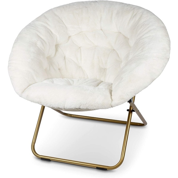 Milliard Cozy X-large Faux Fur Saucer Chair