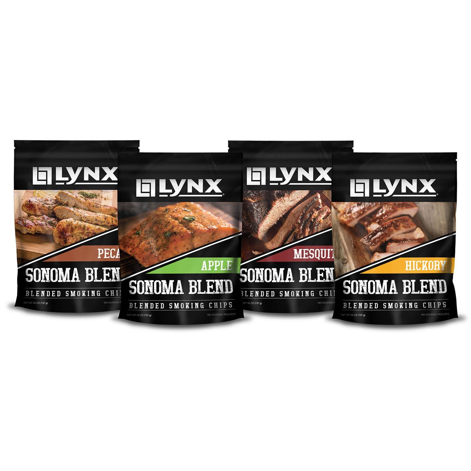 Lynx Sonoma Blend Apple， Hickory， Mesquite And Pecan Smoking Wood Chip