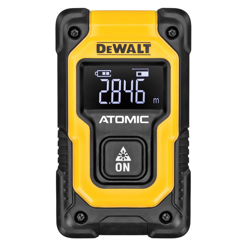 DW Atomic 5.91 in. L X 4.33 in. W Pocket Laser Distance Measurer 55 ft. Black/Yellow 1 pc