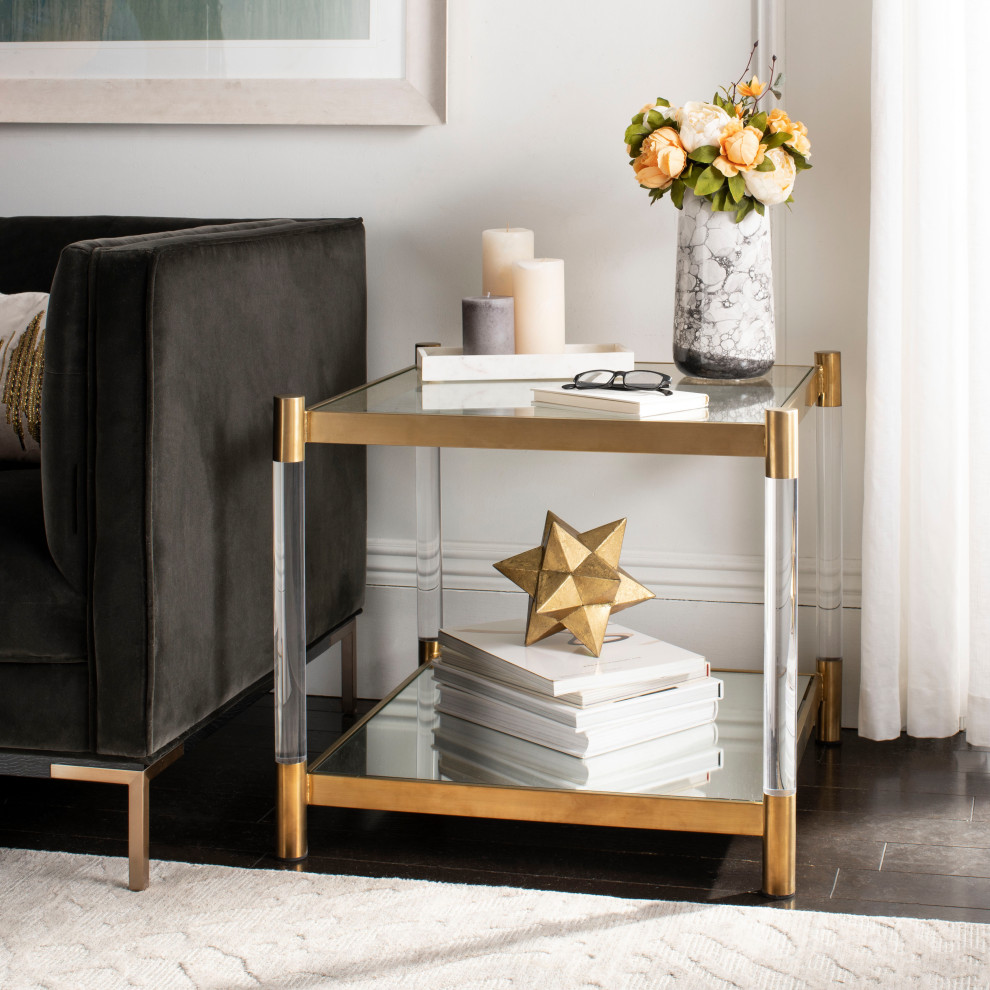 Safavieh Couture Shayla Acrylic Accent Table   Contemporary   Side Tables And End Tables   by Safavieh  Houzz