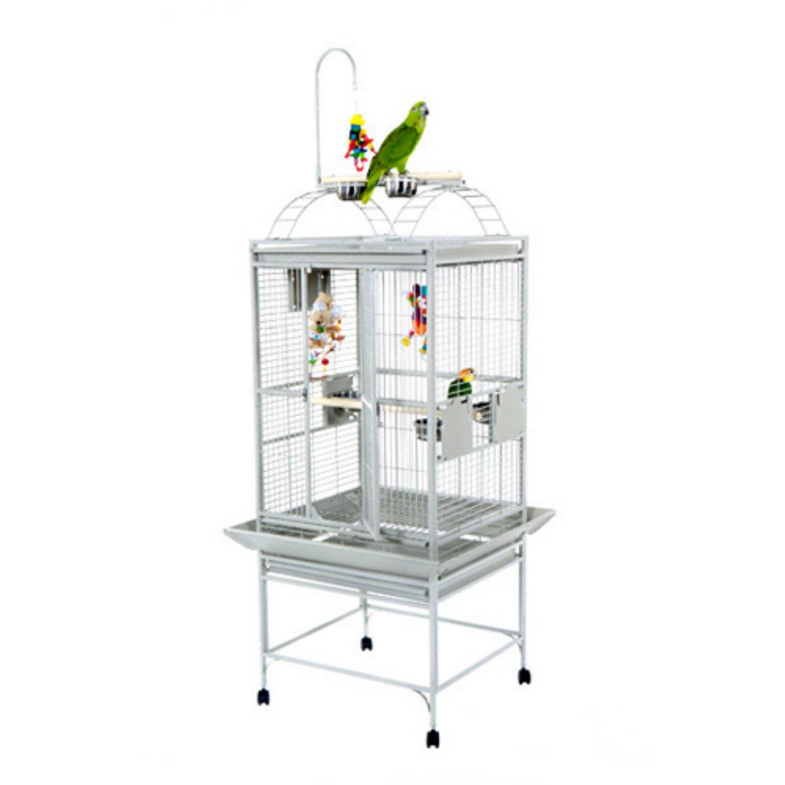 A and E Cage Co. Medium Playtop Cage-Platinum