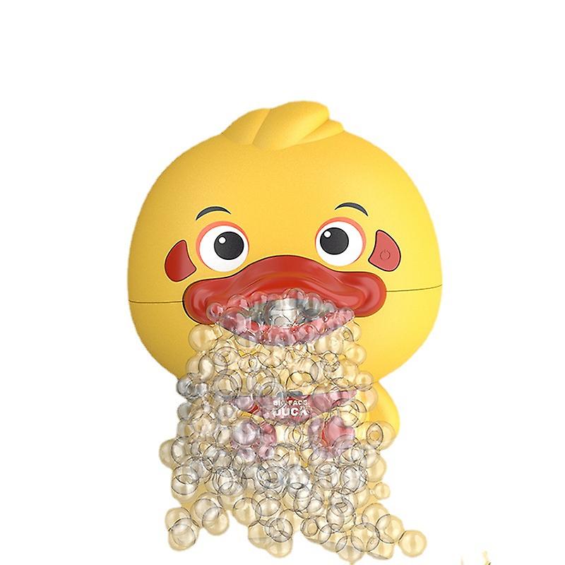 Baby Bath Toys Bubble Machine Duck Crabs Frog Music Kids Bath Toy Bathtub Automatic Bubble Maker Baby Bathroom Toy For Children