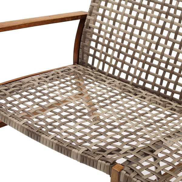 Ridley 4Pc Outdoor Wicker And Metal Conversation Set