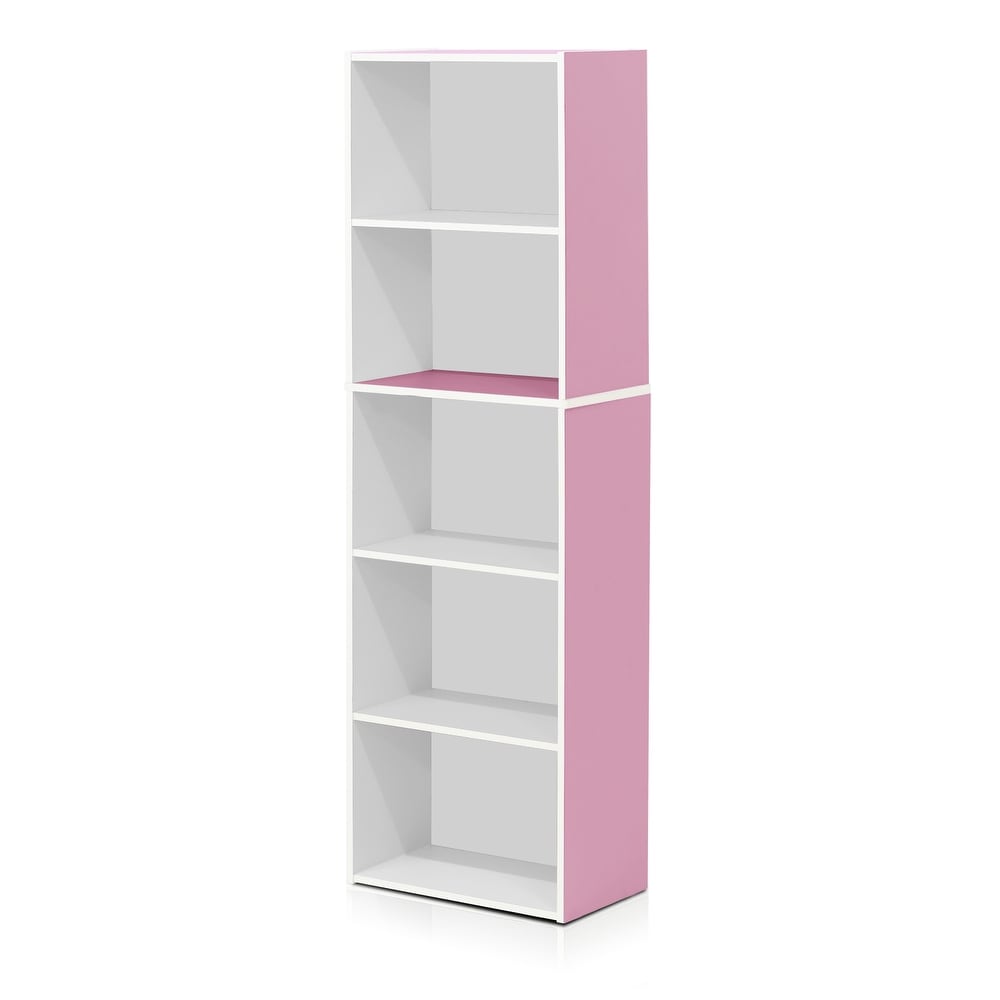 Porch   Den Hollygrove Reversible Color 5 tier Open Shelf Bookcase