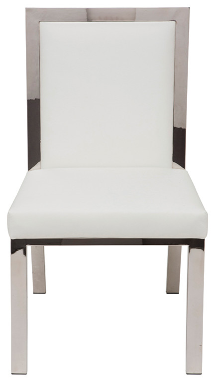 White Rennes Dining Chair   Transitional   Dining Chairs   by EBPeters  Houzz