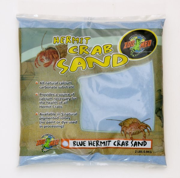 Zoo Med Blue Hermit Crab Sand， 2-lb bag