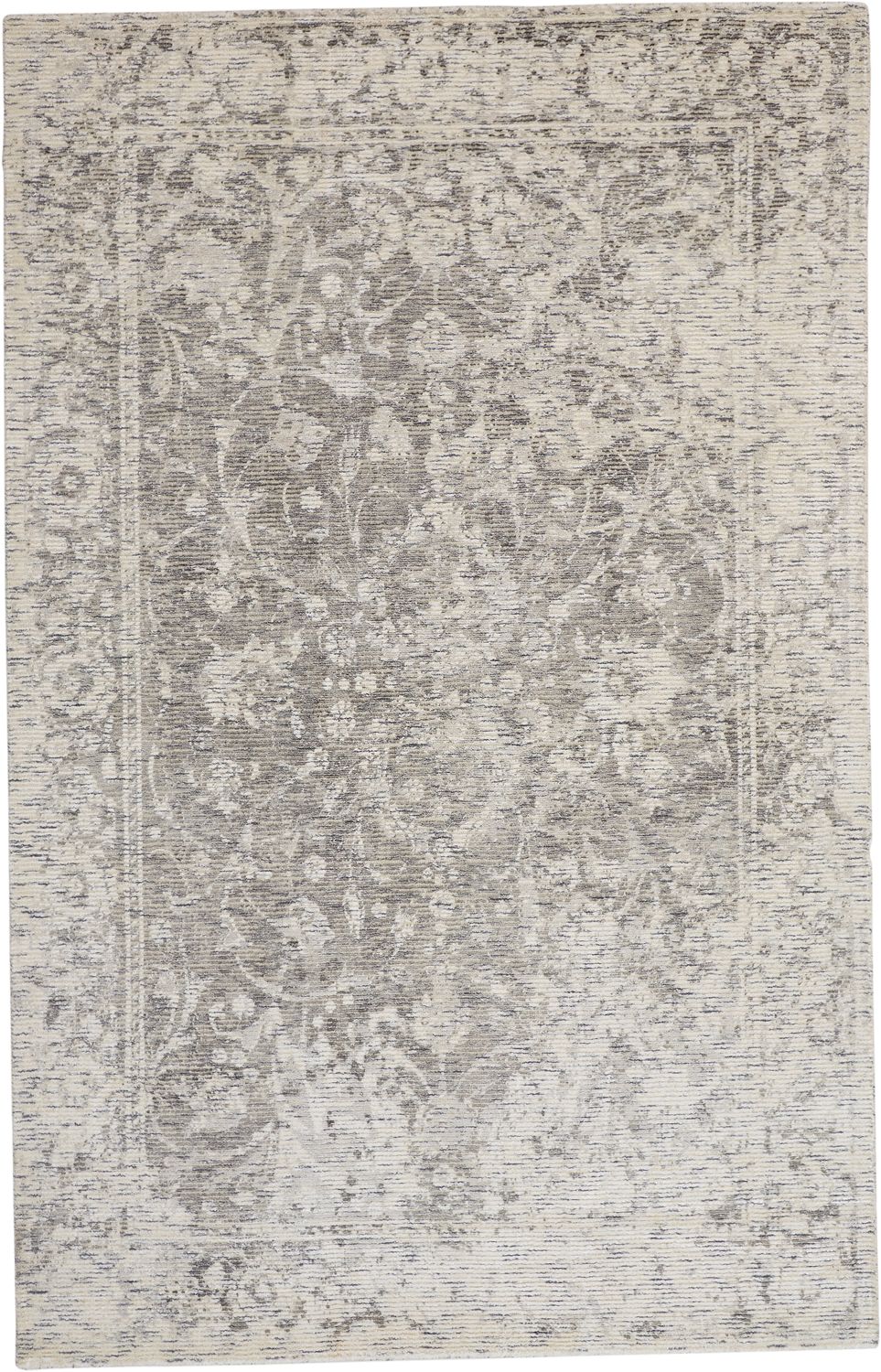 Michener Hand Woven Ivory and Gray Rug by BD Fine