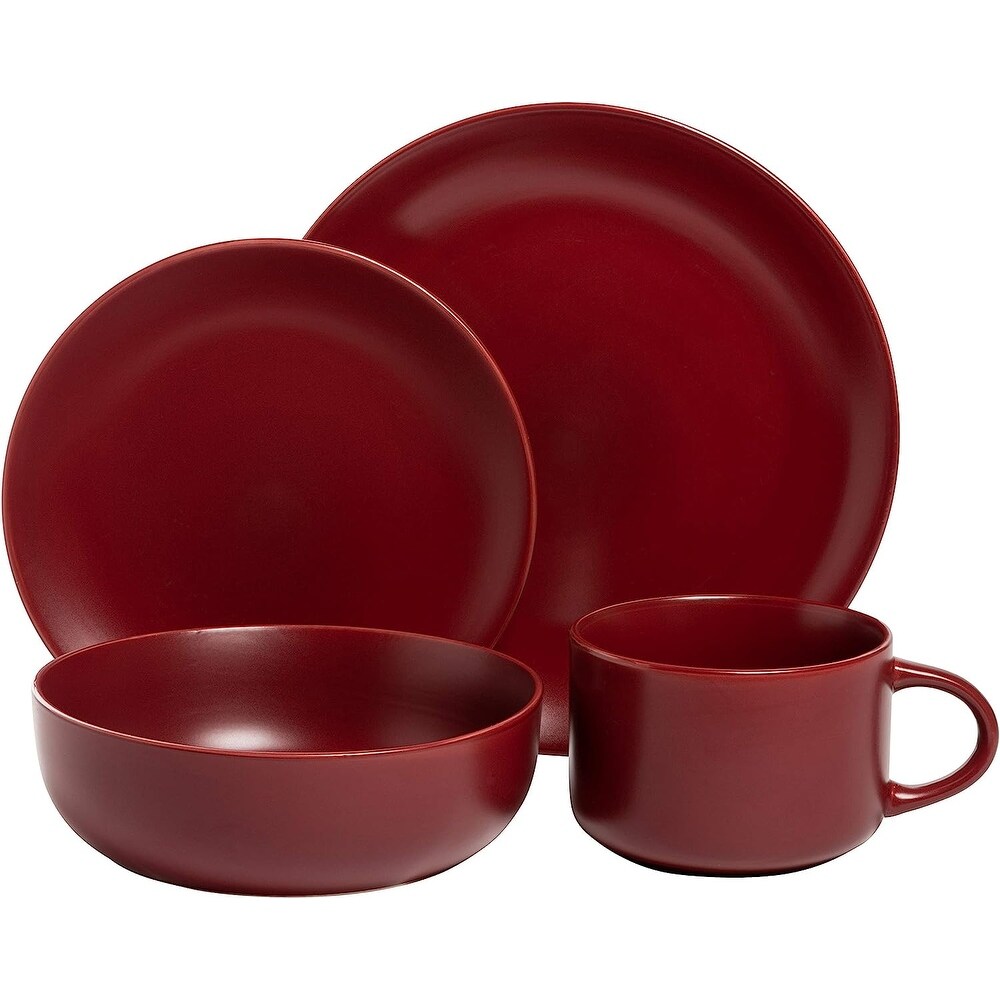 Wazee Matte 32 Pc Coupe Dinnerware Set