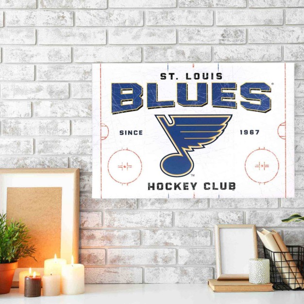 Nhl St Louis Blues Rink Canvas