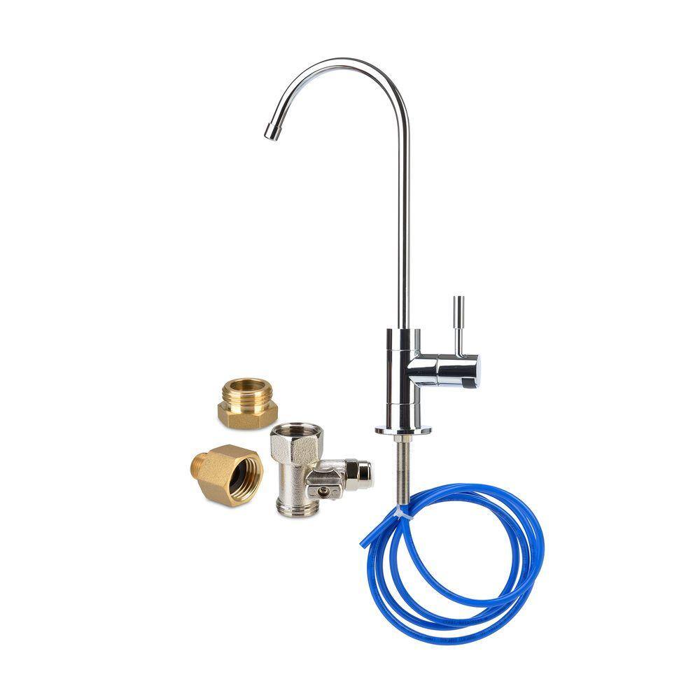 Brondell Coral 3 Stage WQA Gold Certified Undercounter Water Filtration System with Over 99% Lead Reduction in White UC300