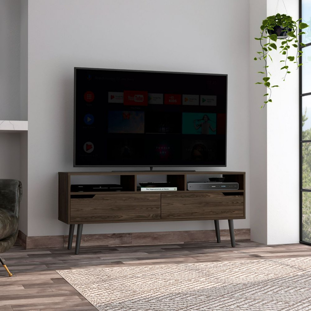 Hamburg Tv Stand   Midcentury   Entertainment Centers And Tv Stands   by FM FURNITURE LLC  Houzz